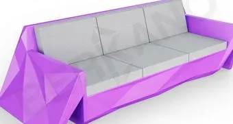 Berkano Quaro с подушками 250_008_22 (сиреневый/серый)