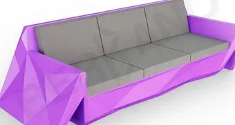 Berkano Quaro с подушками 250_008_22 (сиреневый/графитовый)