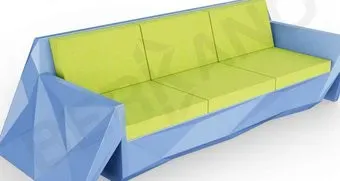 Berkano Quaro с подушками 250_008_17 (синий/зеленый)