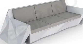 Berkano Quaro с подушками 250_008_21 (серый/графитовый)