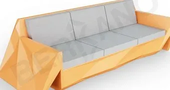 Berkano Quaro с подушками 250_008_18 (оранжевый/серый)