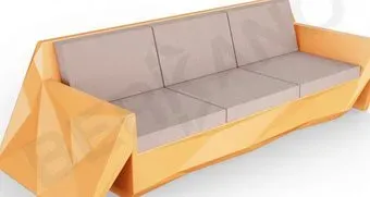 Berkano Quaro с подушками 250_008_18 (оранжевый/кофейный)