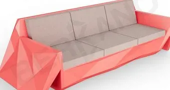 Berkano Quaro с подушками 250_008_19 (красный/кофейный)
