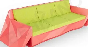 Berkano Quaro с подушками 250_008_19 (красный/зеленый)