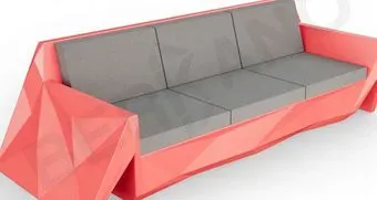 Berkano Quaro с подушками 250_008_19 (красный/графитовый)