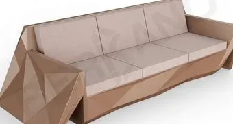 Berkano Quaro с подушками 250_008_36 (коричневый/кофейный)