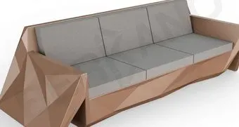 Berkano Quaro с подушками 250_008_36 (коричневый/графитовый)