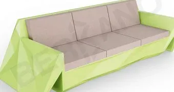 Berkano Quaro с подушками 250_008_16 (зеленый/кофейный)