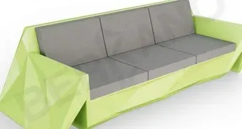 Berkano Quaro с подушками 250_008_16 (зеленый/графитовый)