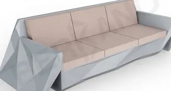 Berkano Quaro с подушками 250_008_14 (графитовый/кофейный)
