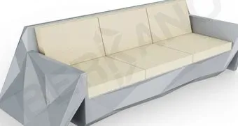 Berkano Quaro с подушками 250_008_14 (графитовый/бежевый)