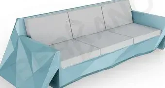 Berkano Quaro с подушками 250_008_20 (бирюзовый/серый)