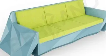 Berkano Quaro с подушками 250_008_20 (бирюзовый/зеленый)