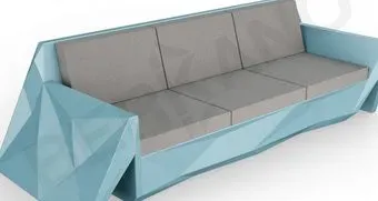 Berkano Quaro с подушками 250_008_20 (бирюзовый/графитовый)