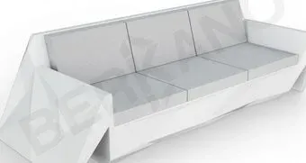 Berkano Quaro с подушками 250_008_03 (белый/серый)