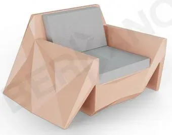 Berkano Quaro с подушками 230_030_27 (терракотовый/серый)
