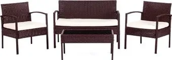 TetChair Лаундж сет mod. 210000 (коричневый/DB-02 бежевый)