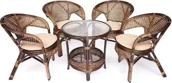 TetChair Pelangi 02/15 4 кресла (грецкий орех)