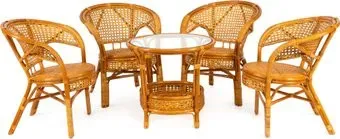 TetChair Pelangi (стол/4 кресла, honey)