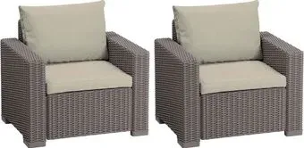 Keter California Chair 231560 (2 шт, капучино)