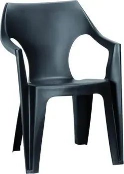 Curver Стул Dante low back (графит) [207063]