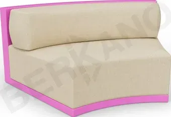 Berkano Fame полукруглый с подушкой 250_012_15_53 (фиолетовый/бежевый)