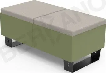 Berkano Brick 120 230_020_23_59 (темно-зеленый/светло-серый)