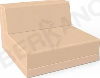 Berkano Quarter modular средний с подушками 250_016_27_62 (терракотовый/песочный)