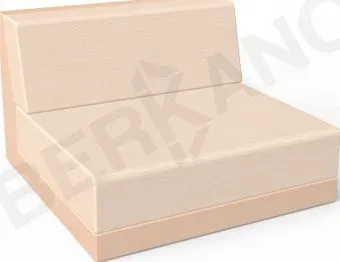 Berkano Quarter modular средний с подушками 250_016_27_60 (терракотовый/milk)