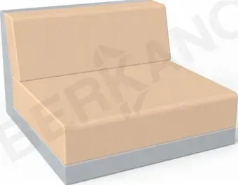 Berkano Quarter modular средний с подушками 250_016_21_62 (серый/песочный)