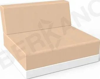 Berkano Quarter modular средний с подушками 250_016_03_62 (белый/песочный)