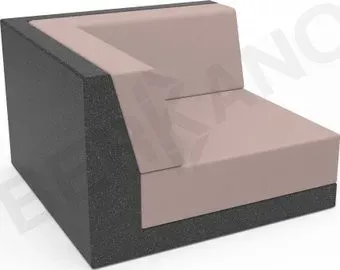 Berkano Quarter modular с подушками 250_017_24_54 (черный гранит/кофейный)