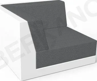 Berkano Quarter modular с подушками 250_017_03_61 (белый/темно-серый)