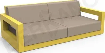 Berkano Quarter lounge с подушками 250_009_43_58 (желтый/canvas)
