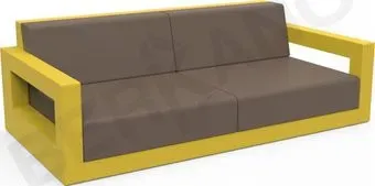 Berkano Quarter lounge с подушками 250_009_43_54 (желтый/кофейный)