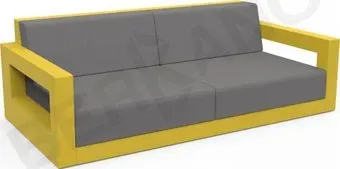 Berkano Quarter lounge с подушками 250_009_43_52 (желтый/графитовый)