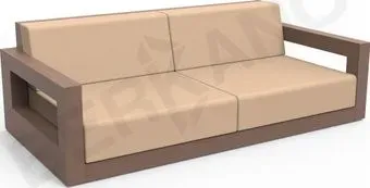 Berkano Quarter lounge с подушками 250_009_36_62 (коричневый/песочный)