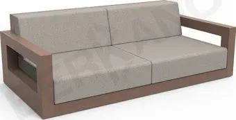 Berkano Quarter lounge с подушками 250_009_36_59 (коричневый/светло-серый)