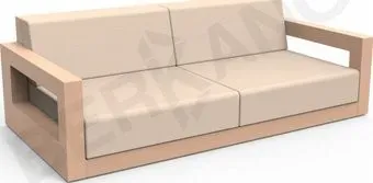 Berkano Quarter lounge с подушками 250_009_27_60 (терракотовый/milk)