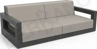 Berkano Quarter lounge с подушками 250_009_24_59 (черный гранит/светло-серый)