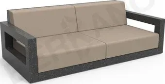 Berkano Quarter lounge с подушками 250_009_24_58 (черный гранит/canvas)