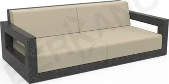 Berkano Quarter lounge с подушками 250_009_24_53 (черный гранит/бежевый)