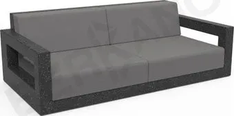 Berkano Quarter lounge с подушками 250_009_24_52 (черный гранит/графитовый)
