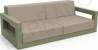 Berkano Quarter lounge с подушками 250_009_23_58 (темно-зеленый/canvas)