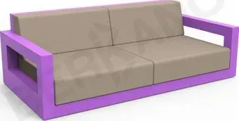 Berkano Quarter lounge с подушками 250_009_22_58 (сиреневый/canvas)