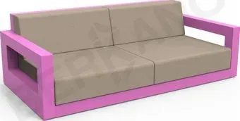 Berkano Quarter lounge с подушками 250_009_15_58 (фиолетовый/canvas)