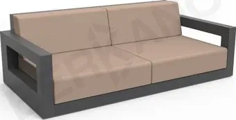 Berkano Quarter lounge с подушками 250_009_14_63 (графитовый/toffee)