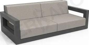 Berkano Quarter lounge с подушками 250_009_14_59 (графитовый/светло-серый)