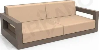 Berkano Quarter lounge с подушками 250_009_13_62 (кофейный/песочный)