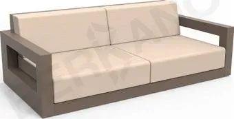 Berkano Quarter lounge с подушками 250_009_13_60 (кофейный/milk)